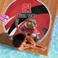 Canada Hockey Custom Beach Blanket Go Champion 4 Nations