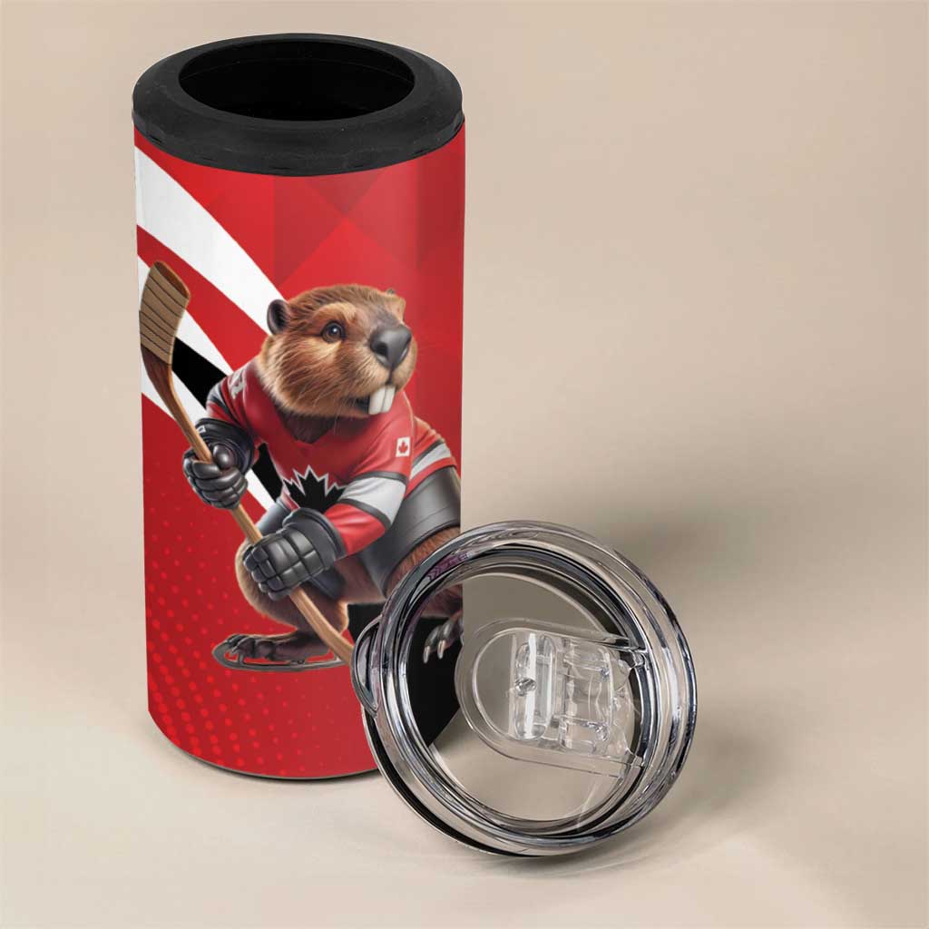 Canada Hockey Custom 4 in 1 Can Cooler Tumbler Go Champion Confrontation Des 4 Nations
