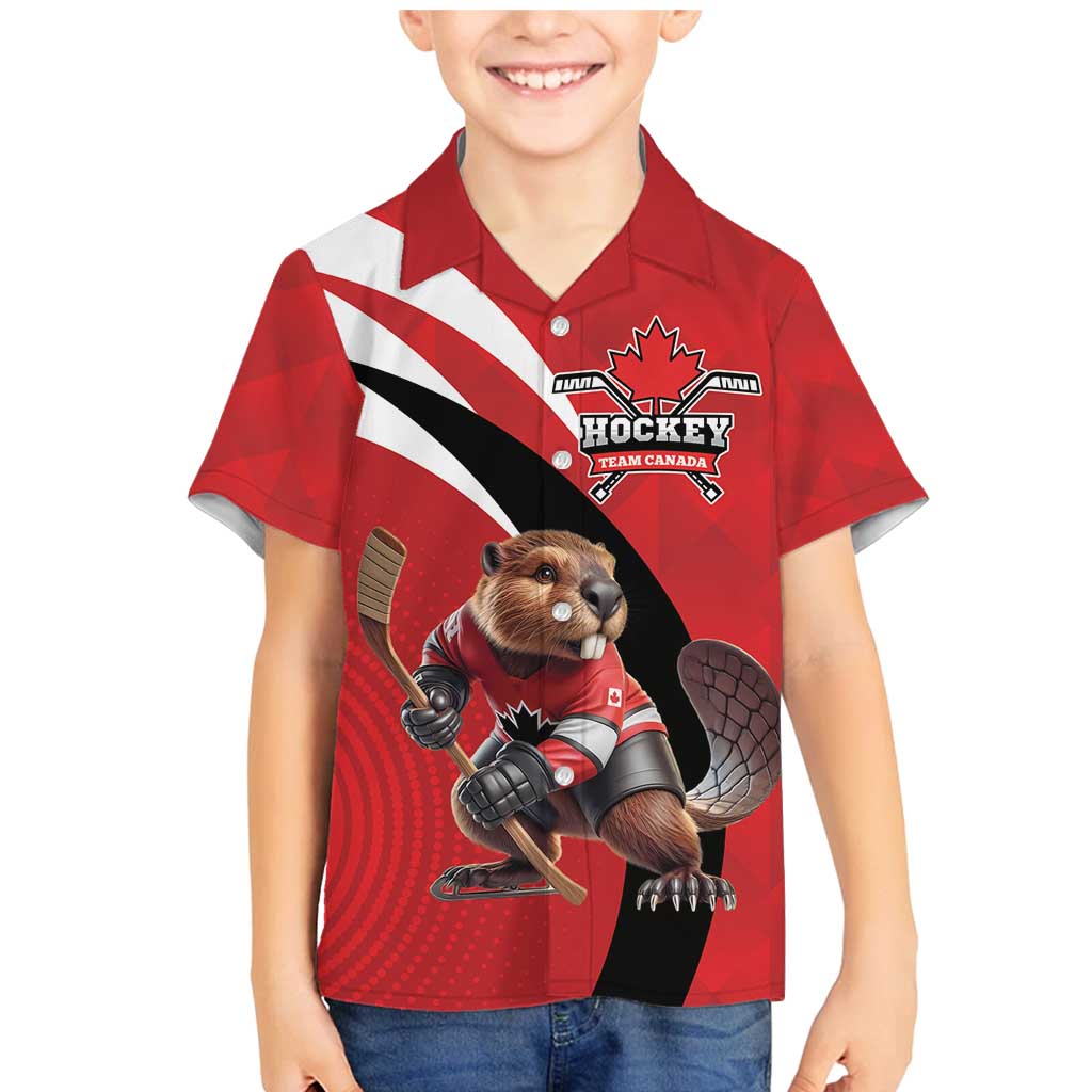 Canada Hockey Custom Family Matching Mermaid Dress and Hawaiian Shirt Go Champion 4 Nations