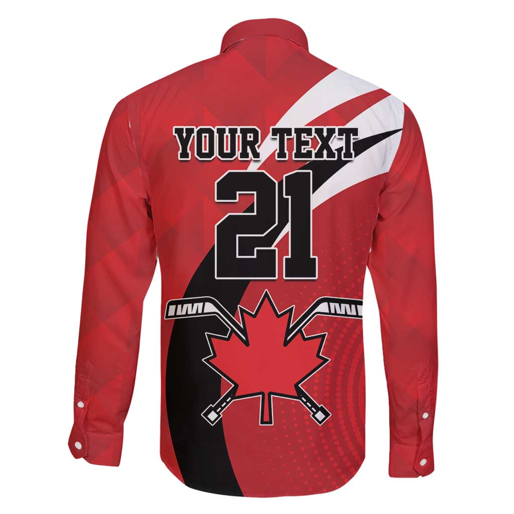 Canada Hockey Custom Family Matching Puletasi and Hawaiian Shirt Go Champion 4 Nations