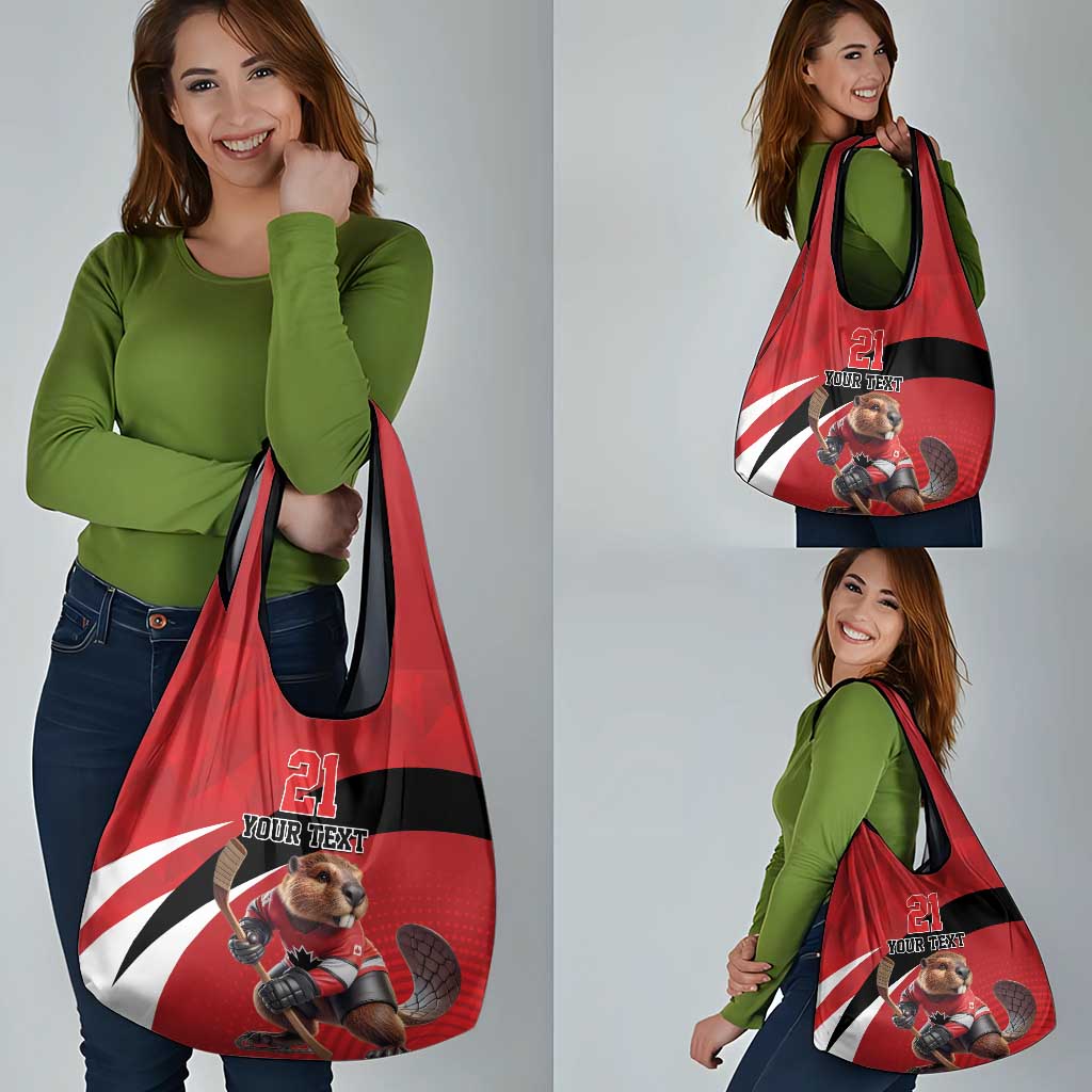 Canada Hockey Custom Grocery Bag Go Champion 4 Nations