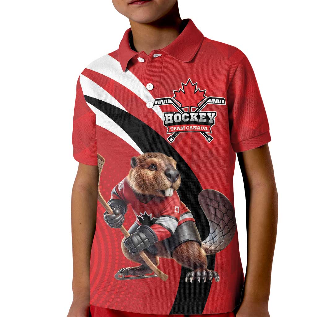 Canada Hockey Custom Kid Polo Shirt Go Champion 4 Nations