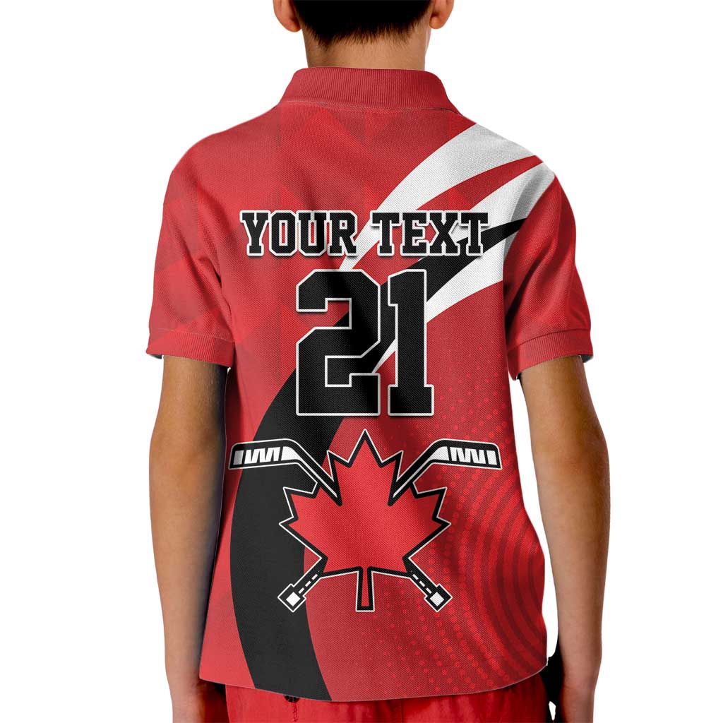 Canada Hockey Custom Kid Polo Shirt Go Champion 4 Nations