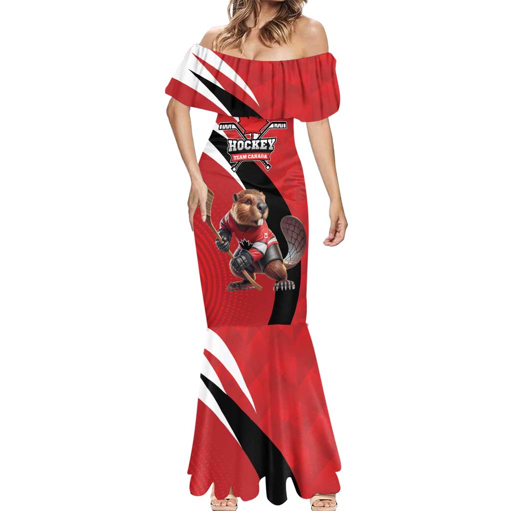 Canada Hockey Custom Mermaid Dress Go Champion 4 Nations