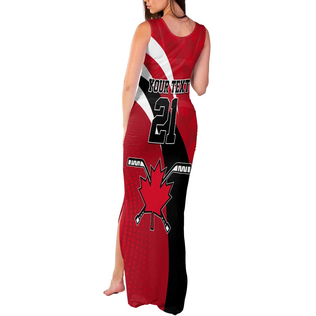 Canada Hockey Custom Tank Maxi Dress Go Champion 4 Nations