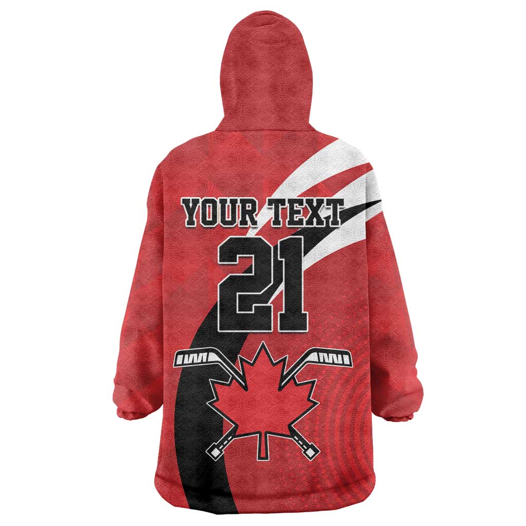 Canada Hockey Custom Wearable Blanket Hoodie Go Champion 4 Nations