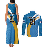 Finland Leijonat Hockey Custom Couples Matching Tank Maxi Dress and Long Sleeve Button Shirt Suomen Jaakiekkoliitto 4 Nations