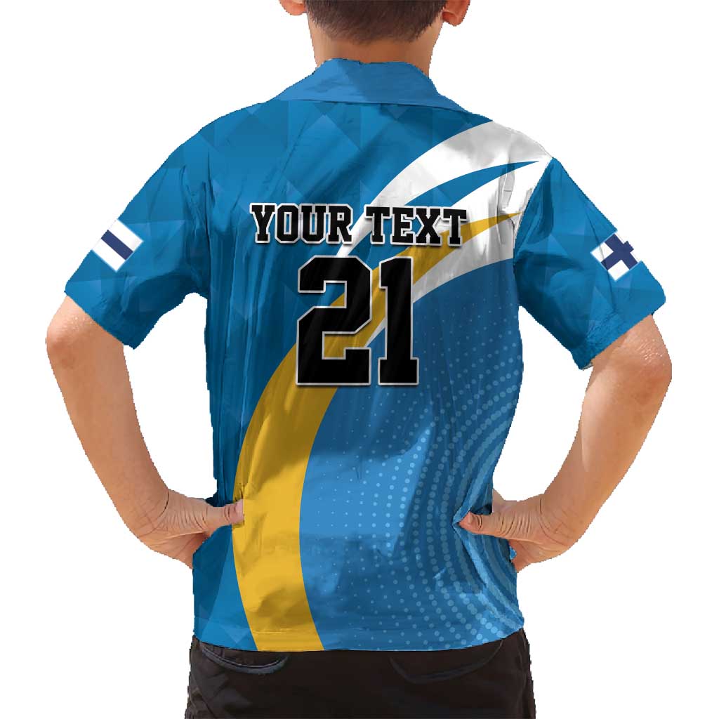 Finland Leijonat Hockey Custom Family Matching Off Shoulder Short Dress and Hawaiian Shirt Suomen Jaakiekkoliitto 4 Nations