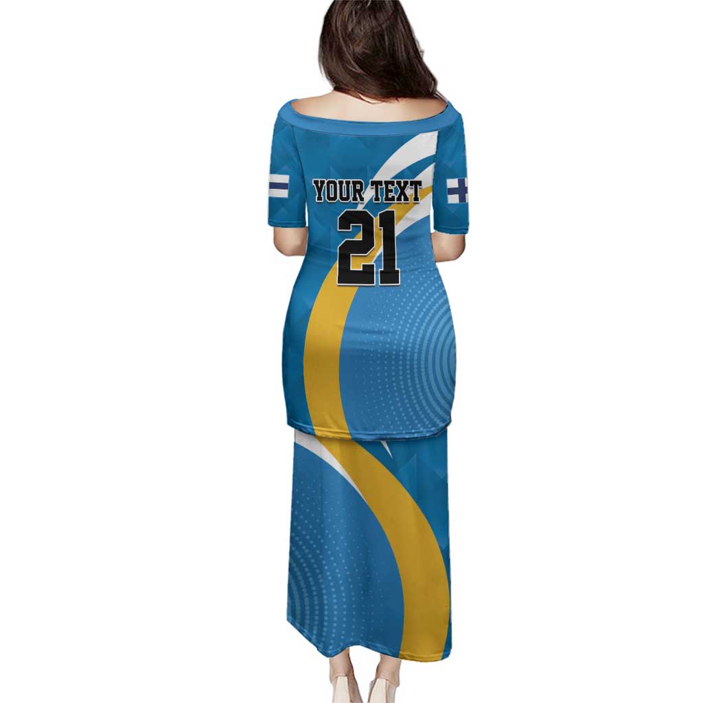 Finland Leijonat Hockey Custom Family Matching Puletasi and Hawaiian Shirt Suomen Jaakiekkoliitto 4 Nations