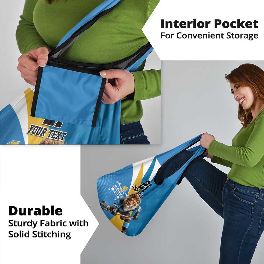 Finland Leijonat Hockey Custom Grocery Bag Suomen Jaakiekkoliitto 4 Nations