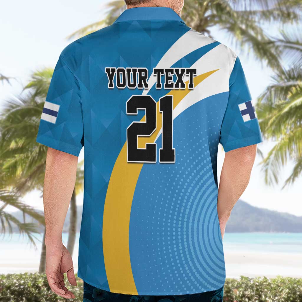 Finland Leijonat Hockey Custom Hawaiian Shirt Suomen Jaakiekkoliitto 4 Nations