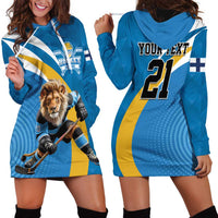 Finland Leijonat Hockey Custom Hoodie Dress Suomen Jaakiekkoliitto 4 Nations