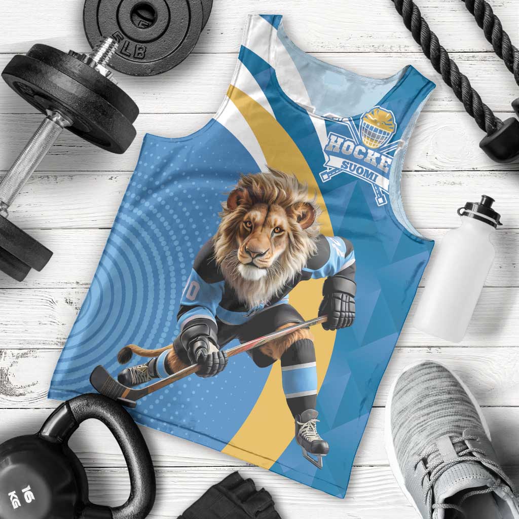 Finland Leijonat Hockey Custom Men Tank Top Suomen Jaakiekkoliitto 4 Nations