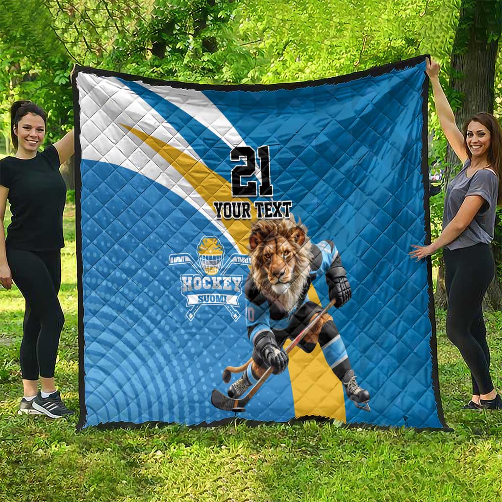 Finland Leijonat Hockey Custom Quilt Suomen Jaakiekkoliitto 4 Nations