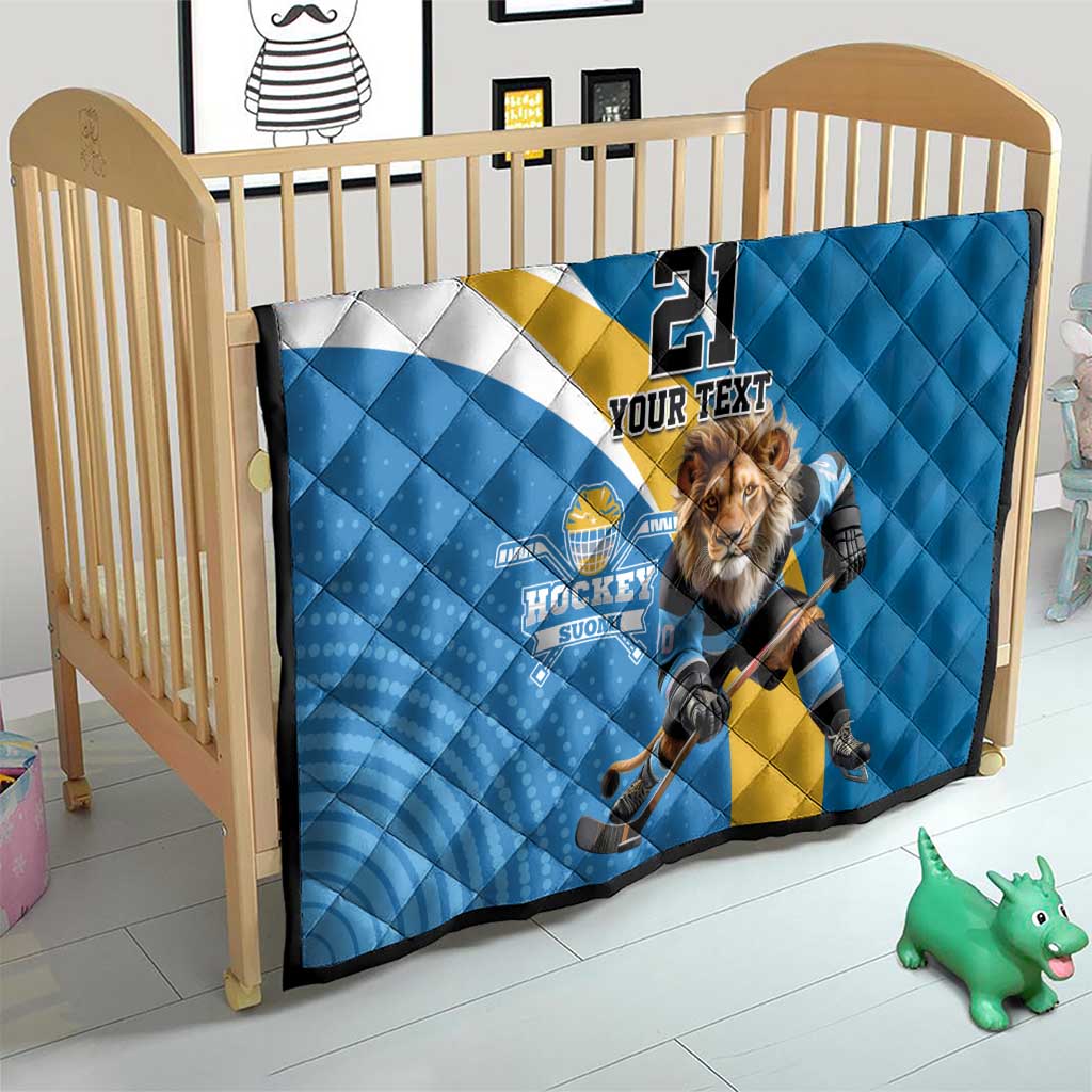 Finland Leijonat Hockey Custom Quilt Suomen Jaakiekkoliitto 4 Nations