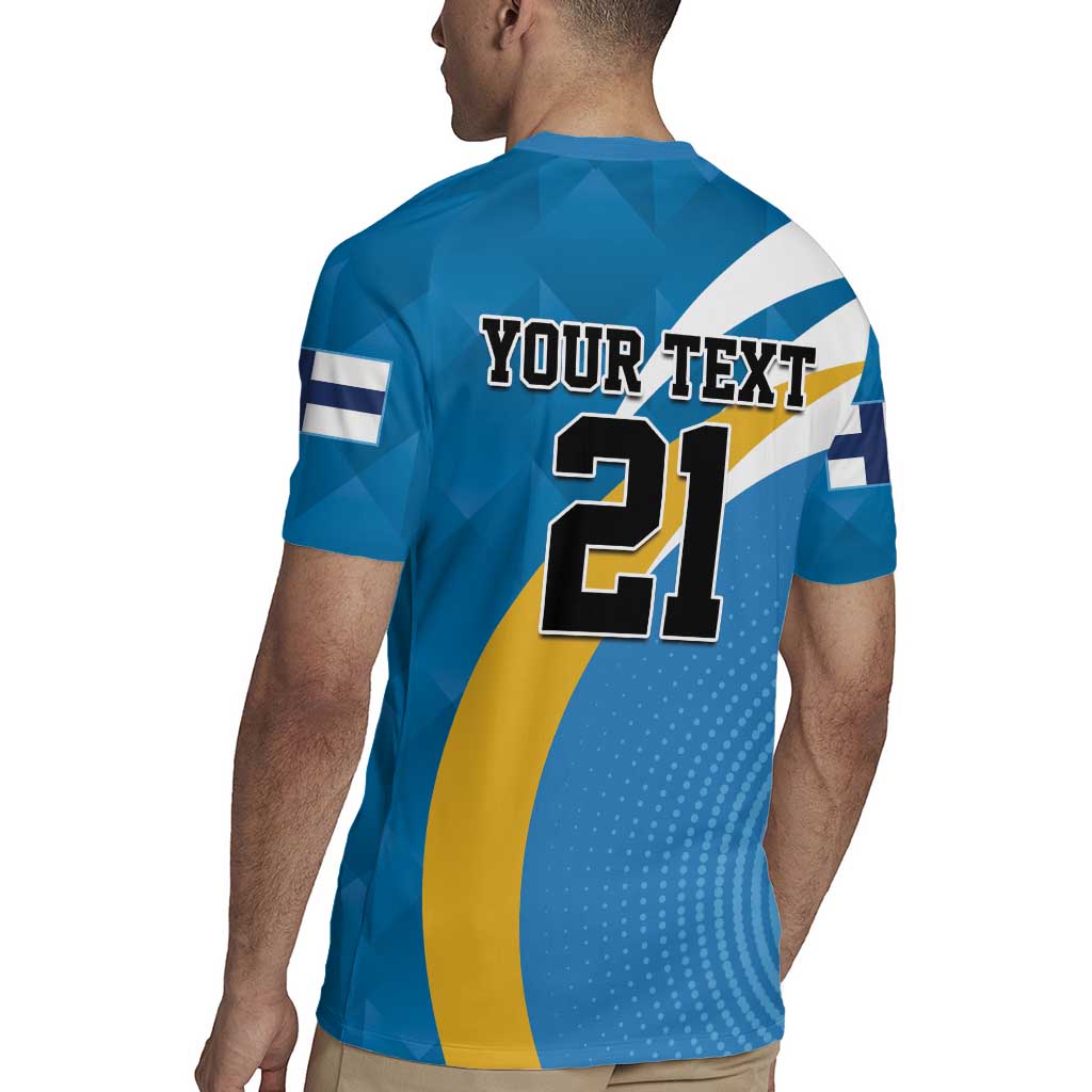 Finland Leijonat Hockey Custom Rugby Jersey Suomen Jaakiekkoliitto 4 Nations