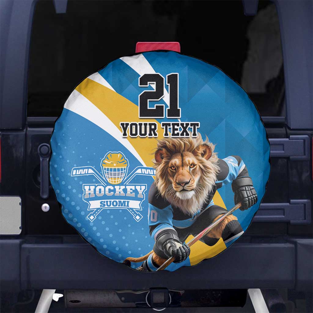 Finland Leijonat Hockey Custom Spare Tire Cover Suomen Jaakiekkoliitto 4 Nations