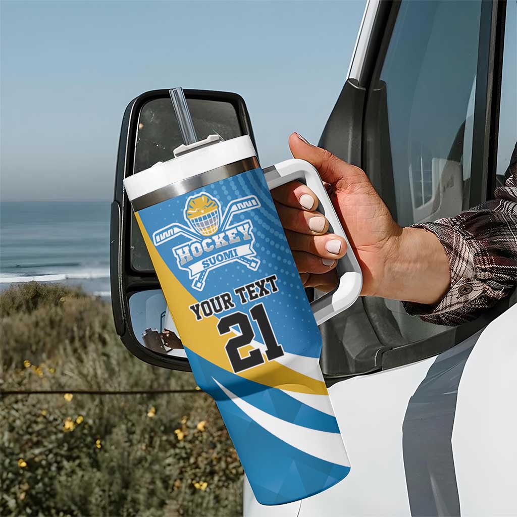Finland Leijonat Hockey Custom Tumbler With Handle Suomen Jaakiekkoliitto Confrontation Des 4 Nations