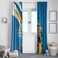 Finland Leijonat Hockey Custom Window Curtain Suomen Jaakiekkoliitto 4 Nations