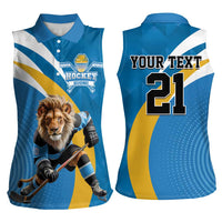 Finland Leijonat Hockey Custom Women Sleeveless Polo Shirt Suomen Jaakiekkoliitto 4 Nations