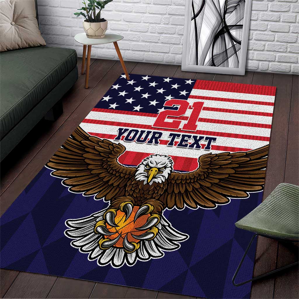 United States Basketball Custom Area Rug Team USA One For All