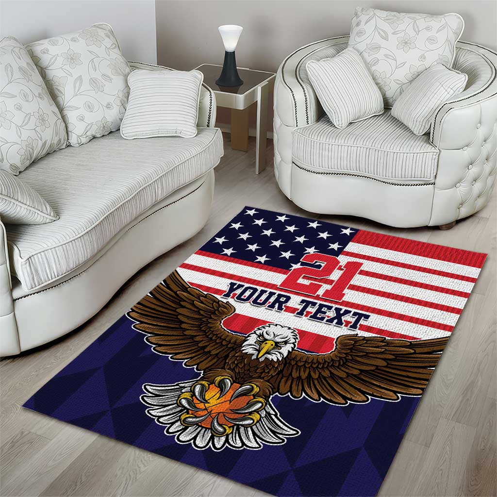 United States Basketball Custom Area Rug Team USA One For All
