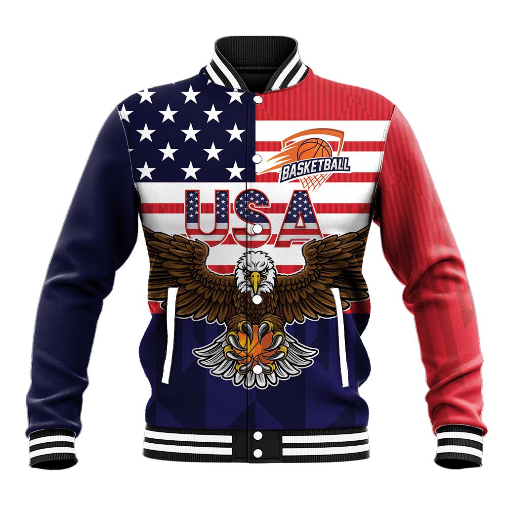 United States Basketball Custom Baseball Jacket Team USA One For All