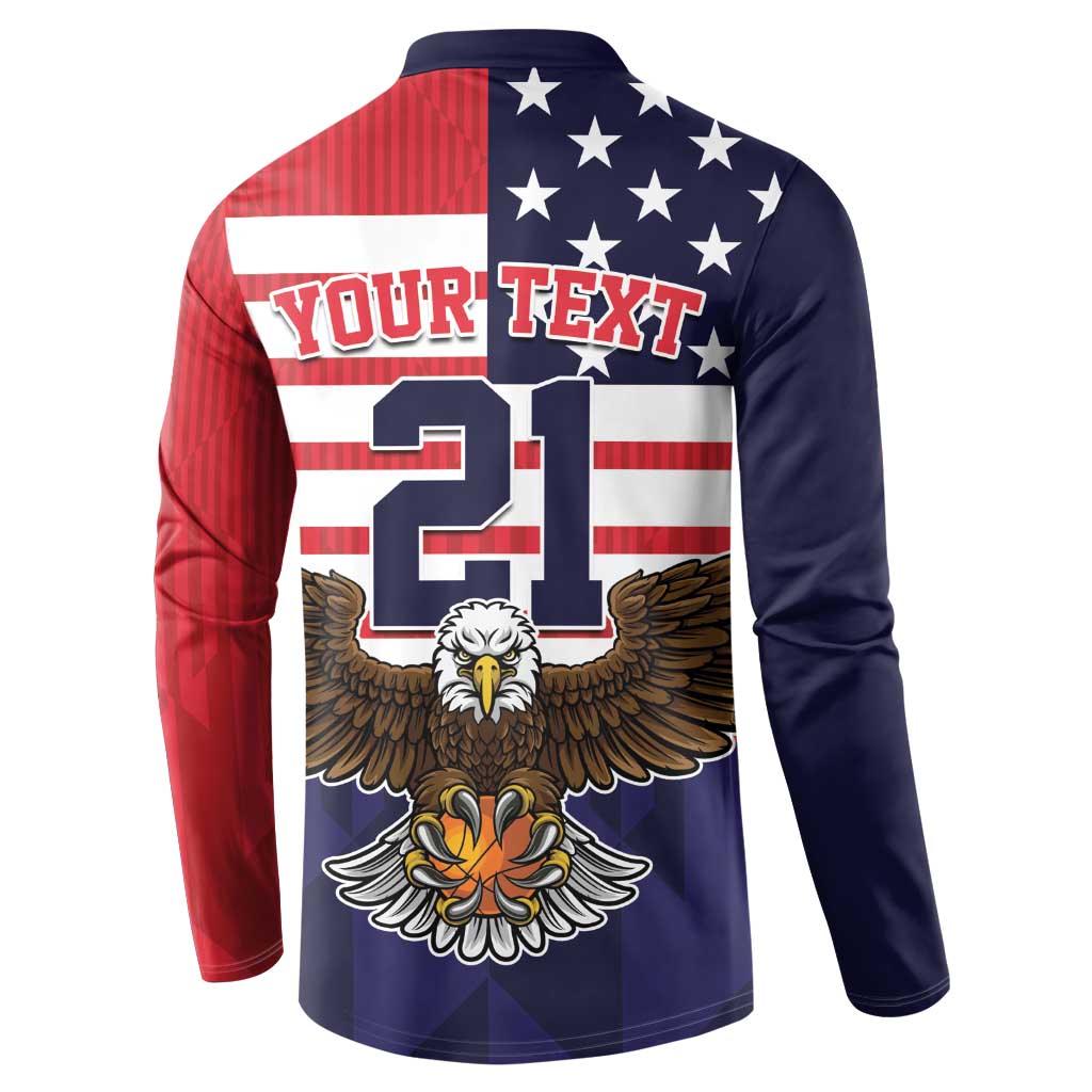 United States Basketball Custom Button Sweatshirt Team USA One For All