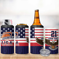 United States Basketball Custom 4 in 1 Can Cooler Tumbler Team USA One For All