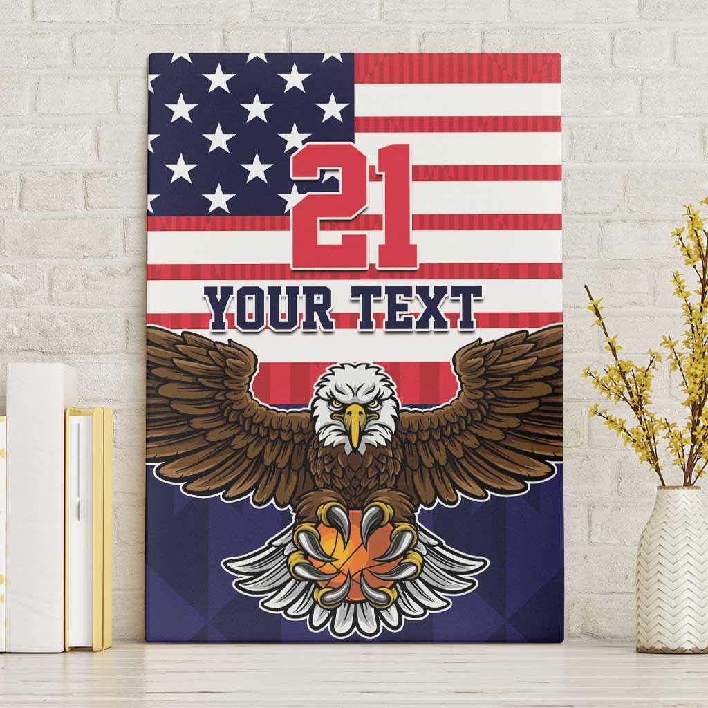 United States Basketball Custom Canvas Wall Art Team USA One For All