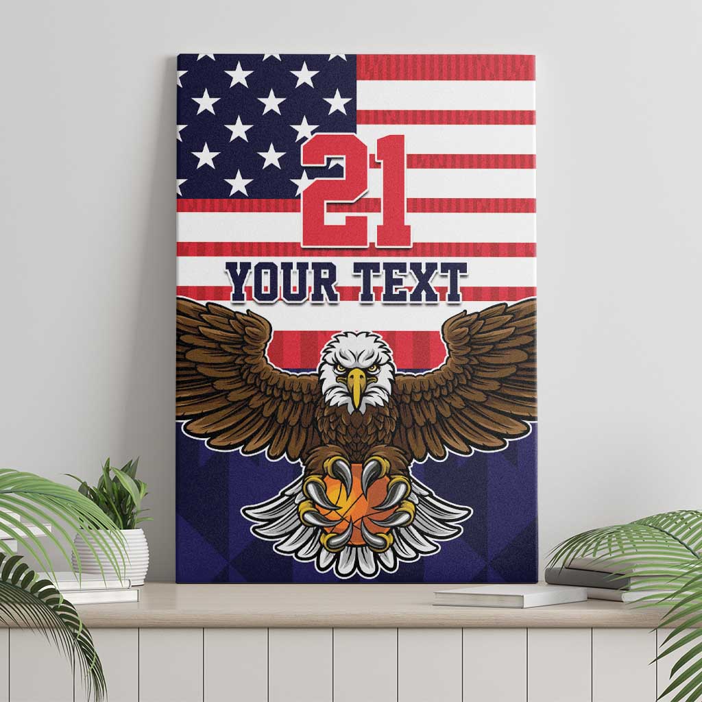 United States Basketball Custom Canvas Wall Art Team USA One For All