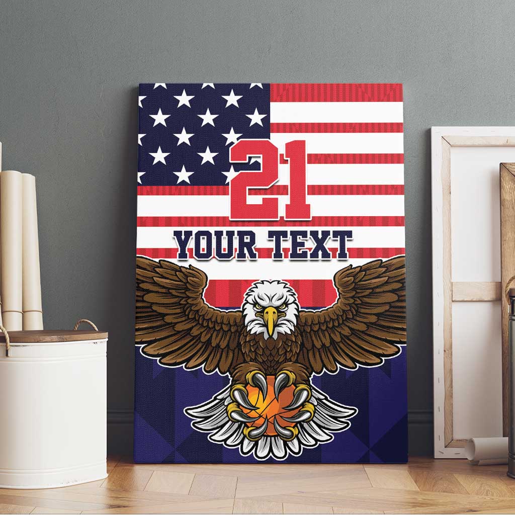 United States Basketball Custom Canvas Wall Art Team USA One For All