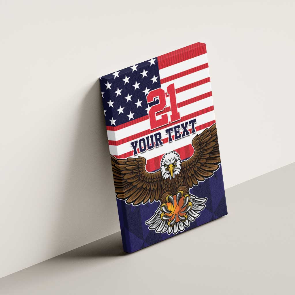 United States Basketball Custom Canvas Wall Art Team USA One For All