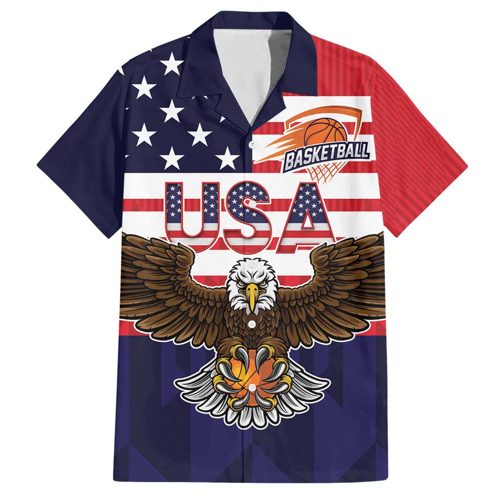 United States Basketball Custom Family Matching Long Sleeve Bodycon Dress and Hawaiian Shirt Team USA One For All