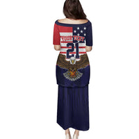 United States Basketball Custom Family Matching Puletasi and Hawaiian Shirt Team USA One For All