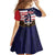 United States Basketball Custom Family Matching Summer Maxi Dress and Hawaiian Shirt Team USA One For All