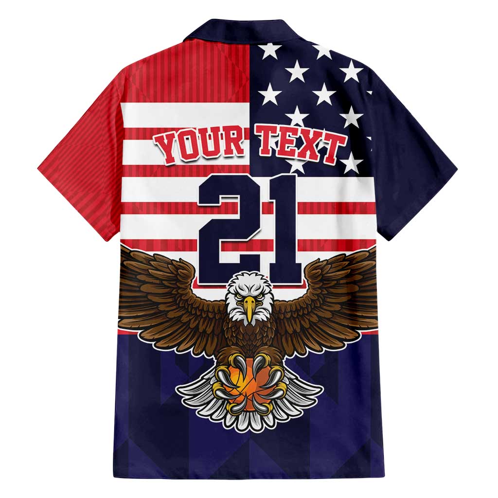 United States Basketball Custom Family Matching Tank Maxi Dress and Hawaiian Shirt Team USA One For All