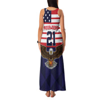 United States Basketball Custom Family Matching Tank Maxi Dress and Hawaiian Shirt Team USA One For All