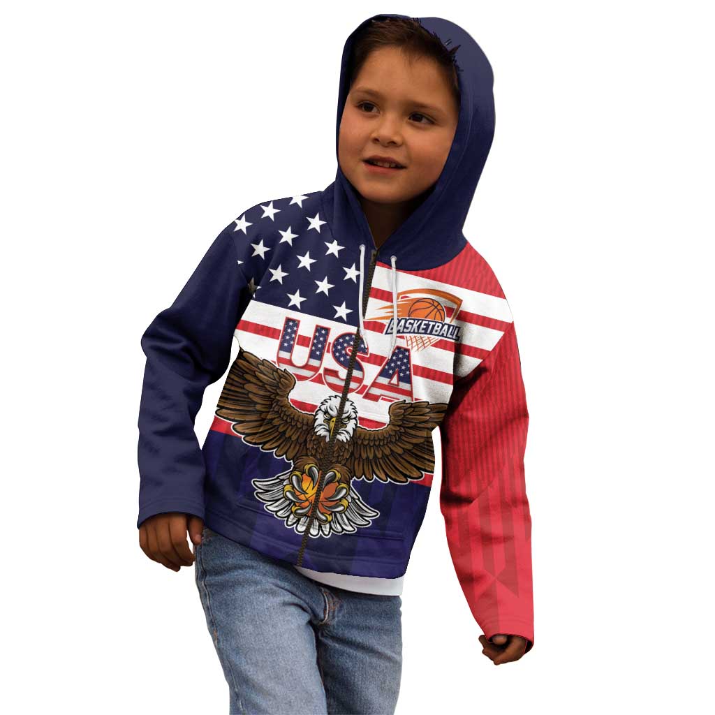 United States Basketball Custom Kid Hoodie Team USA One For All