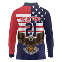 United States Basketball Custom Long Sleeve Polo Shirt Team USA One For All