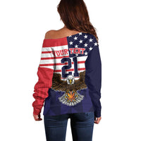 United States Basketball Custom Off Shoulder Sweater Team USA One For All