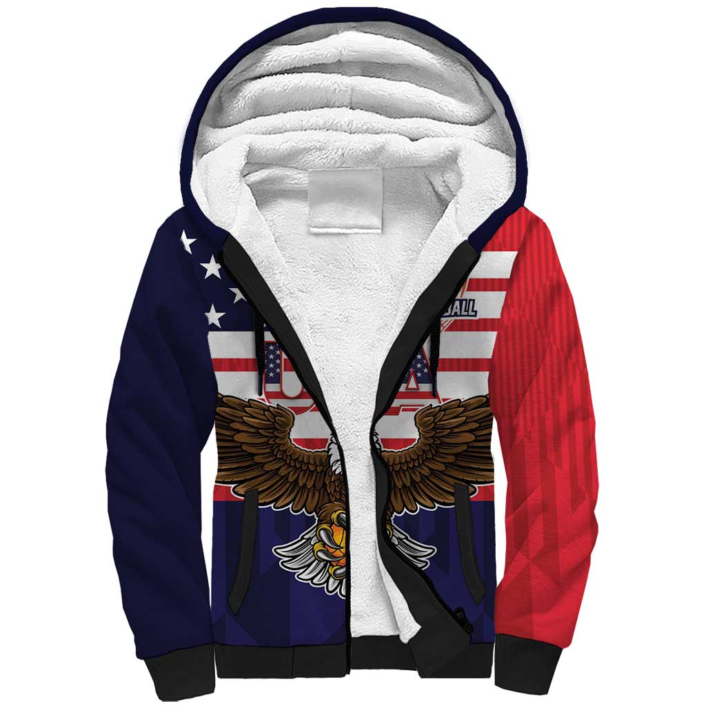 United States Basketball Custom Sherpa Hoodie Team USA One For All