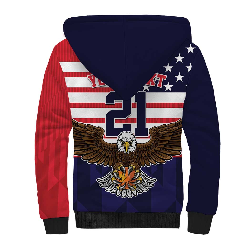 United States Basketball Custom Sherpa Hoodie Team USA One For All