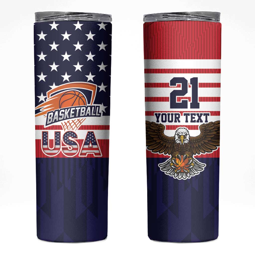 United States Basketball Custom Skinny Tumbler Team USA One For All