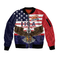 United States Basketball Custom Sleeve Zip Bomber Jacket Team USA One For All