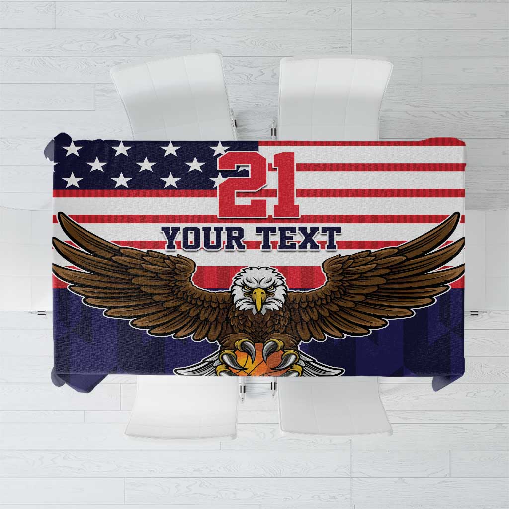 United States Basketball Custom Tablecloth Team USA One For All