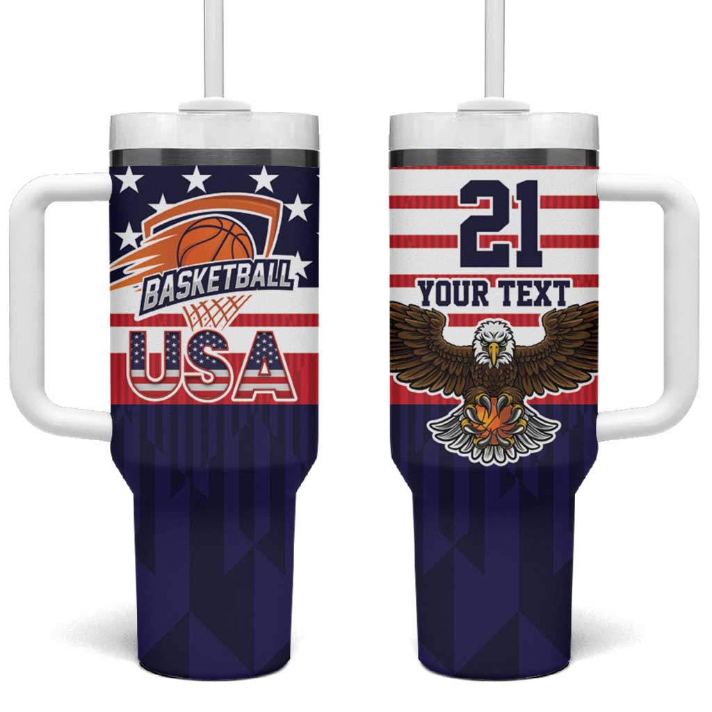 United States Basketball Custom Tumbler With Handle Team USA One For All