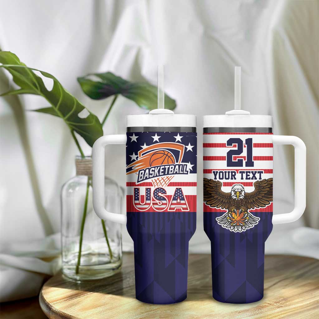United States Basketball Custom Tumbler With Handle Team USA One For All