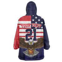 United States Basketball Custom Wearable Blanket Hoodie Team USA One For All