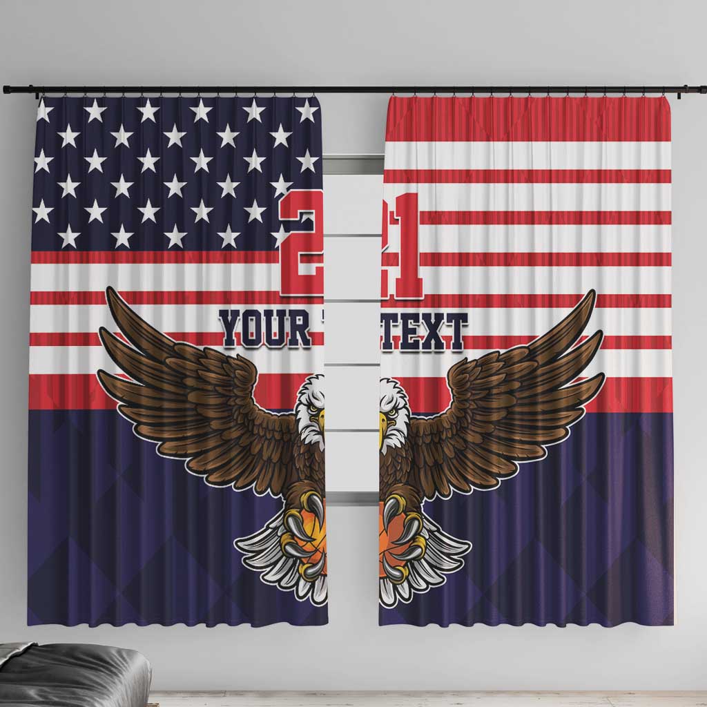 United States Basketball Custom Window Curtain Team USA One For All